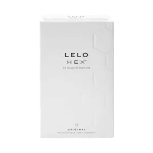 LELO HEX Original Lubricated Latex Condoms 12-Pack